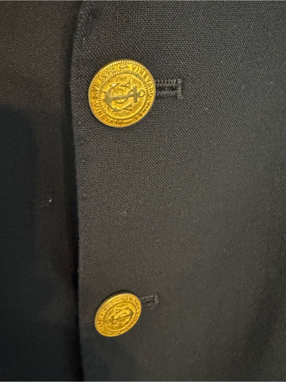 Vineyard Vines Kids' Classic Blazer, Navy size 10 anchor gold buttons 100% wool - Picture 3 of 8